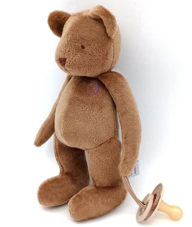 Комфортер Drema Мишка с держателем для соски 801-SH шоколадный