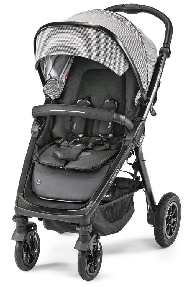 Детская прогулочная коляска Espiro Sonic Air Чёрно-белый (Pepit 20/2019)