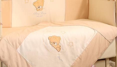 Детское постельное белье Маленькая Соня Tiny Love 120х60 см 3 предмета шоколад