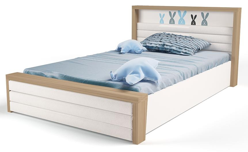 Детская подростковая кровать ABC-King MIX Bunny №6 190х120 см голубой