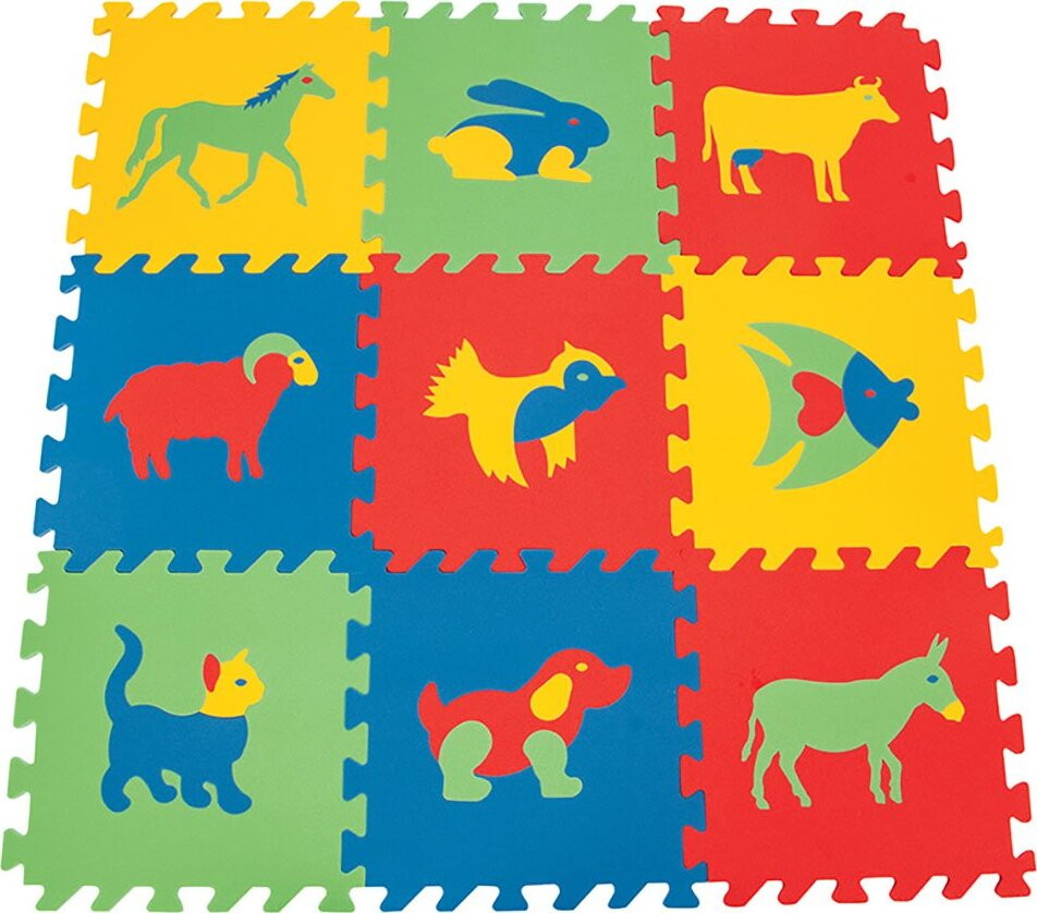 Детский игровой коврик Pilsan 9-ти секционный с животными