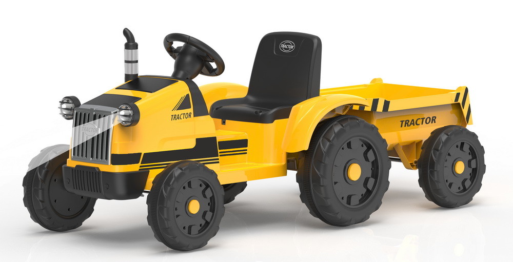 Детский трактор с прицепом Barty TR 55 желтый