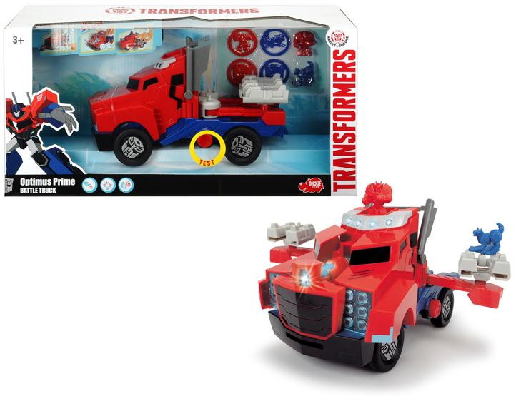 Детский трансформер, Боевой трейлер Dickie Optimus Prime со светом и звуком 3116003 
						мультицвет