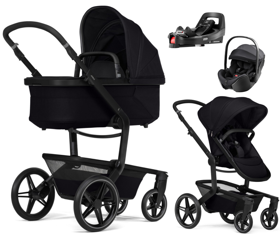Детская коляска 4 в 1 Joolz Day 5 и автокресло Britax Roemer Baby-Safe Pro Style Carbon Black и база Vario Base 5Z Space Black