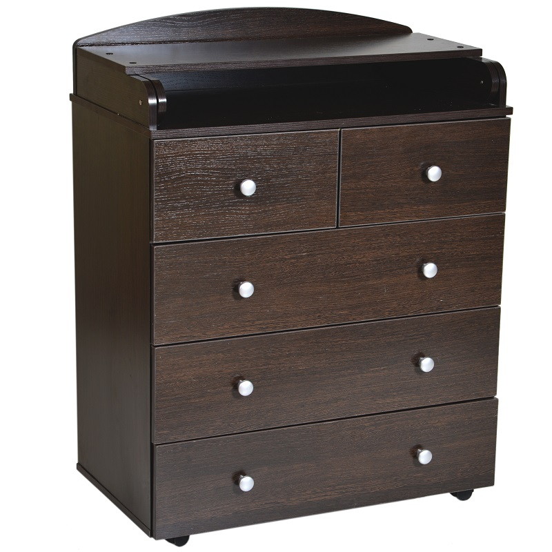 Детский пеленальный комод Кедр Victoria ЛДСП 80/5 венге