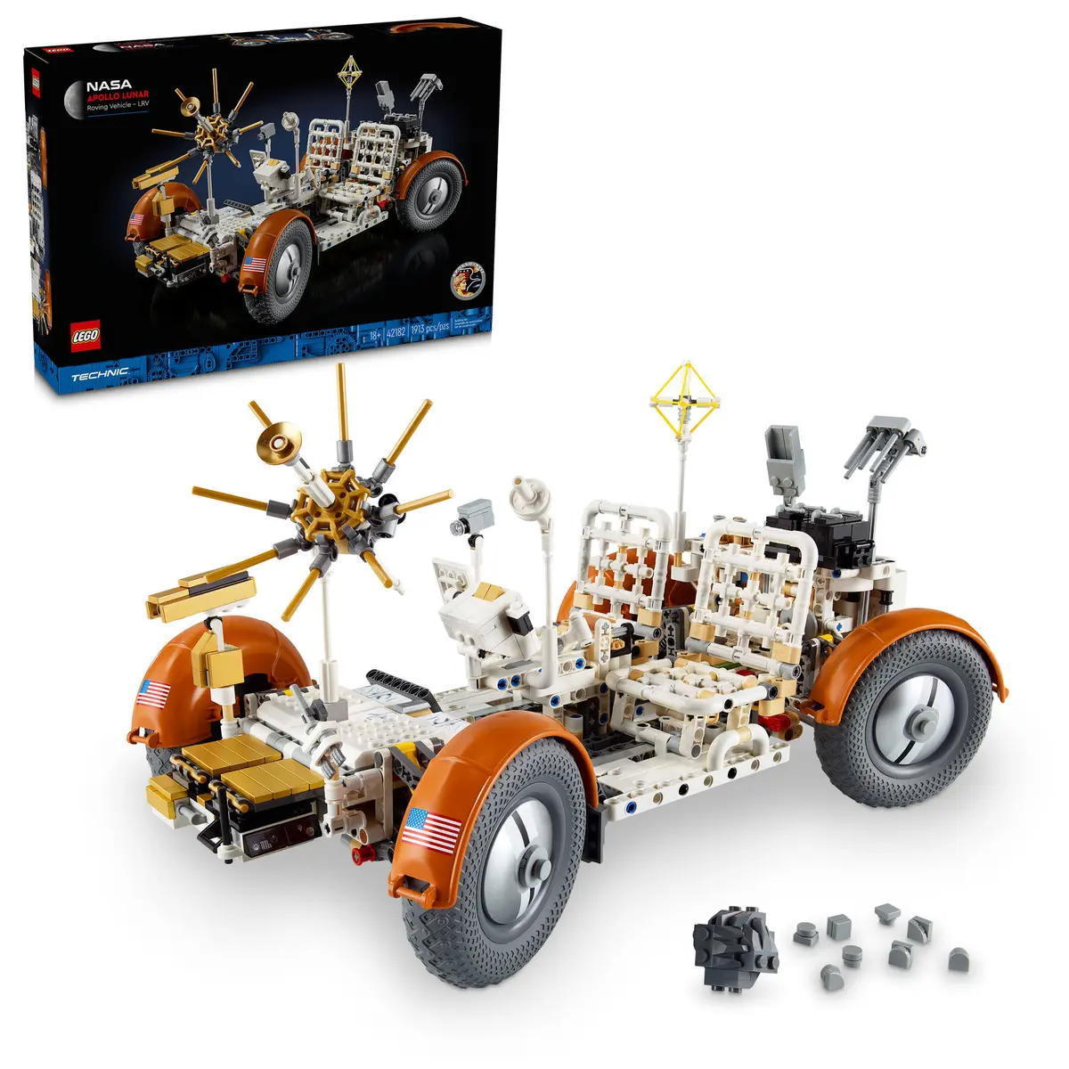 Конструктор LEGO TECHNIC NASA Apollo Lunar Roving Vehicle - LRV Луноход НАСА «Аполлон» (42182)