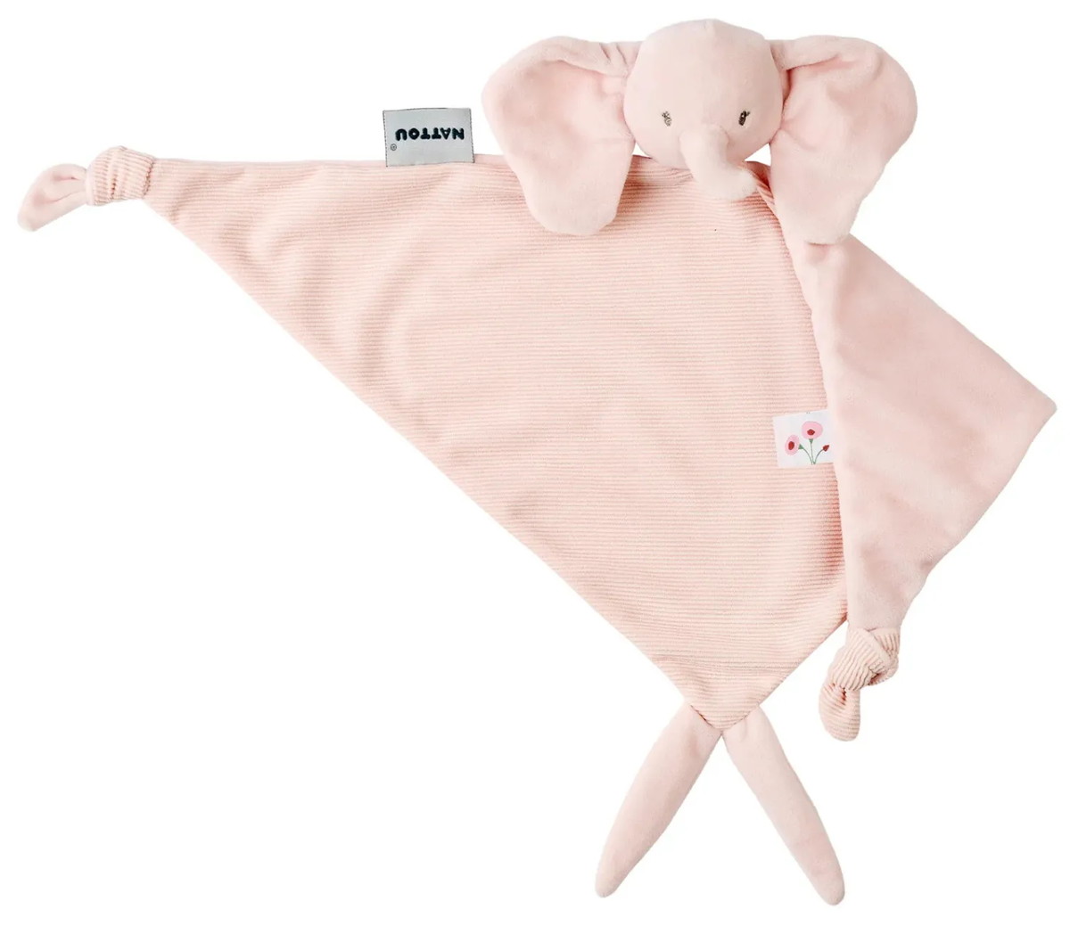 Игрушка мягкая Nattou Doudou большая FANFAN Слонёнок вельвет pink 759144