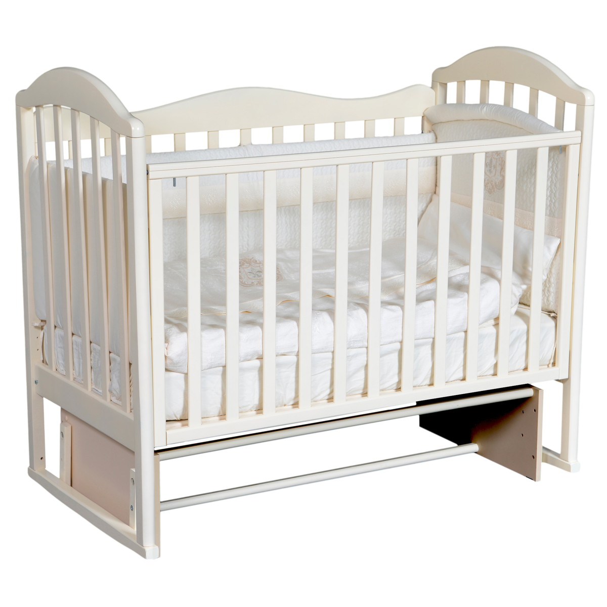 Детская кроватка Palermo Scarlet Plus с маятником слоновая кость