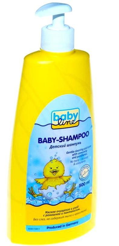 Детский шампунь Babyline с помпой 500 мл.