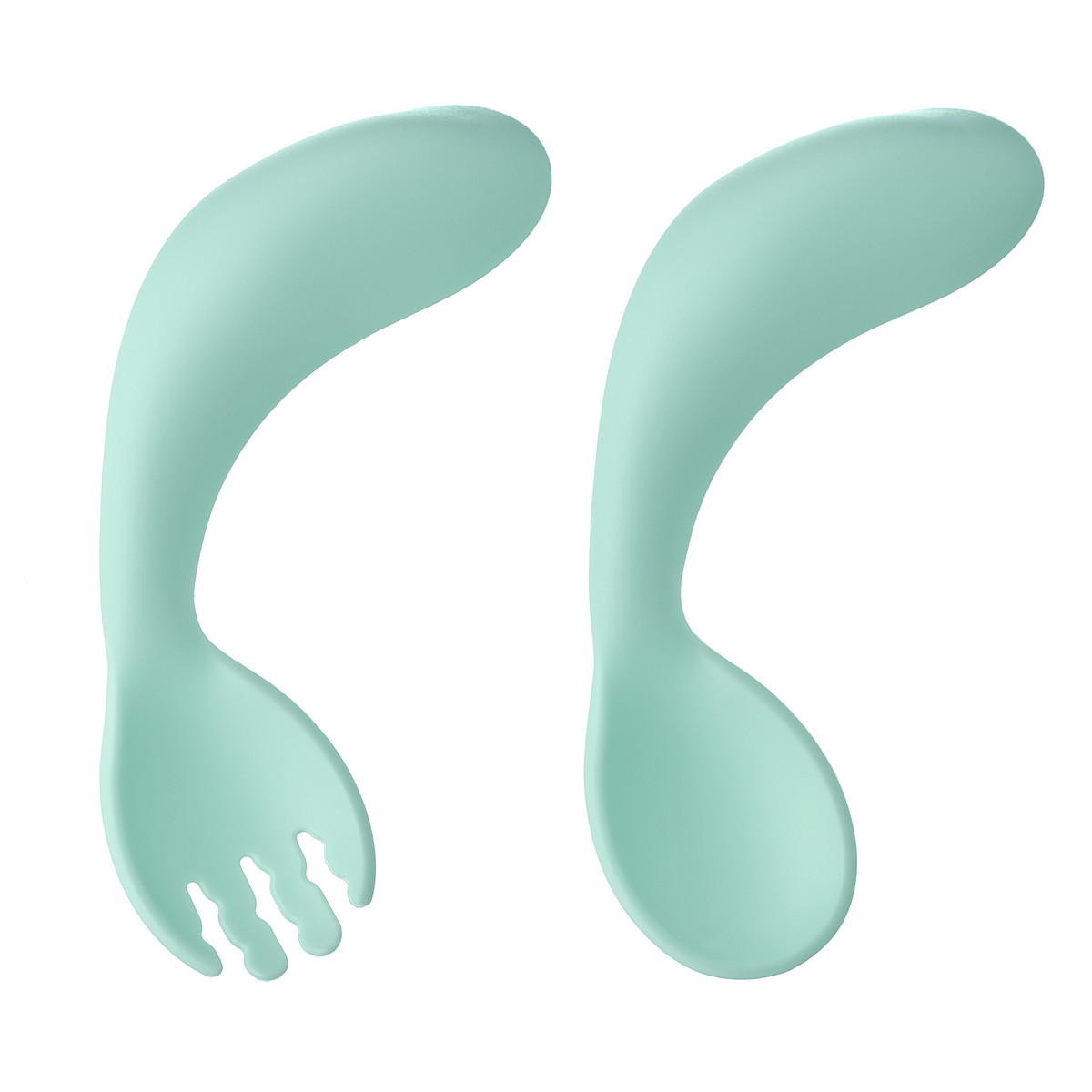 Набор столовых приборов Roxy-Kids для малышей RFD-001-B мятный