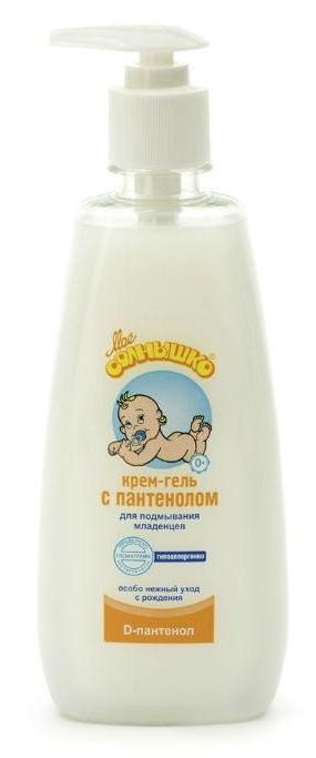 Крем-гель Мое Солнышко для подмывания младенцев с пантенолом 400 мл