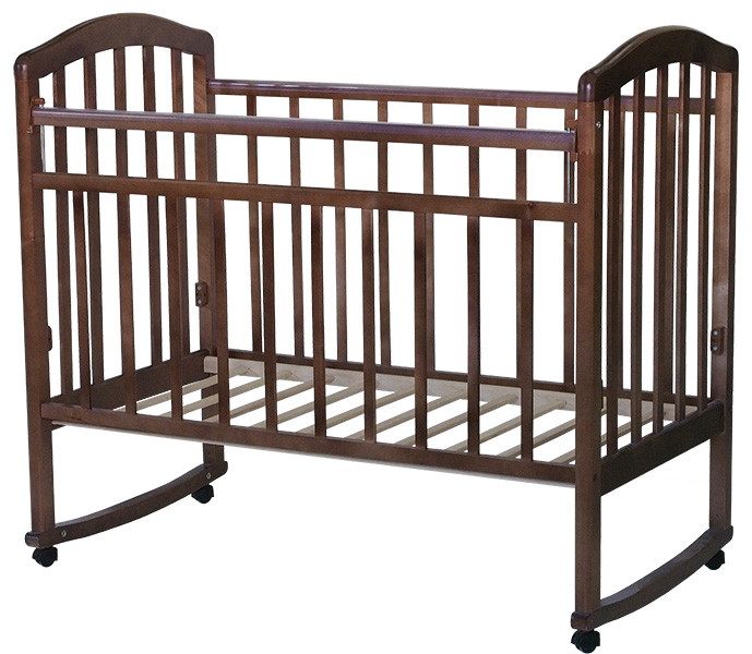 Детская кроватка Антел Алита 2 качалка 120x60 см орех