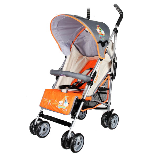 Детская коляска трость Emily 1110M Summer серый-оранжевый 15C1