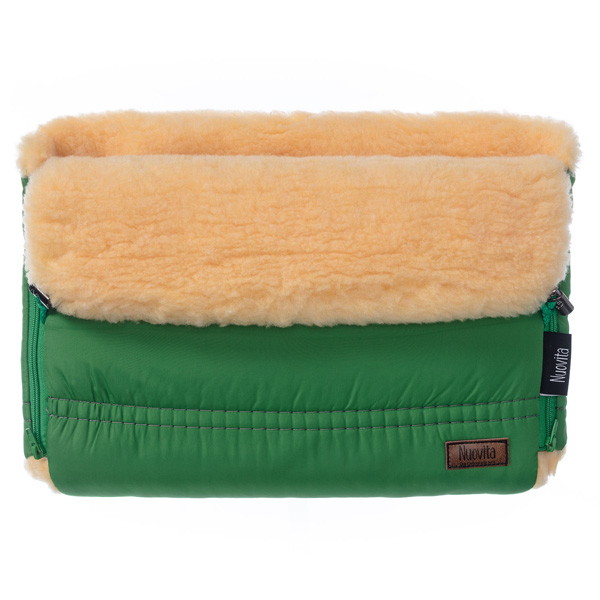 Муфта меховая для коляски Nuovita Alpino Pesco Smeraldo/Изумрудный