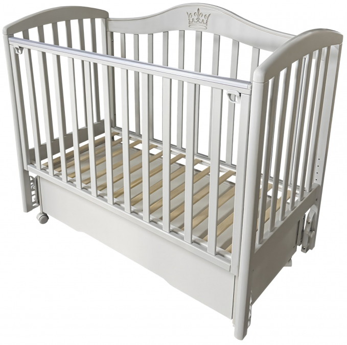 Детская кроватка Кедр Люси 3 (маятник универсальный,колесо) лунная ночь