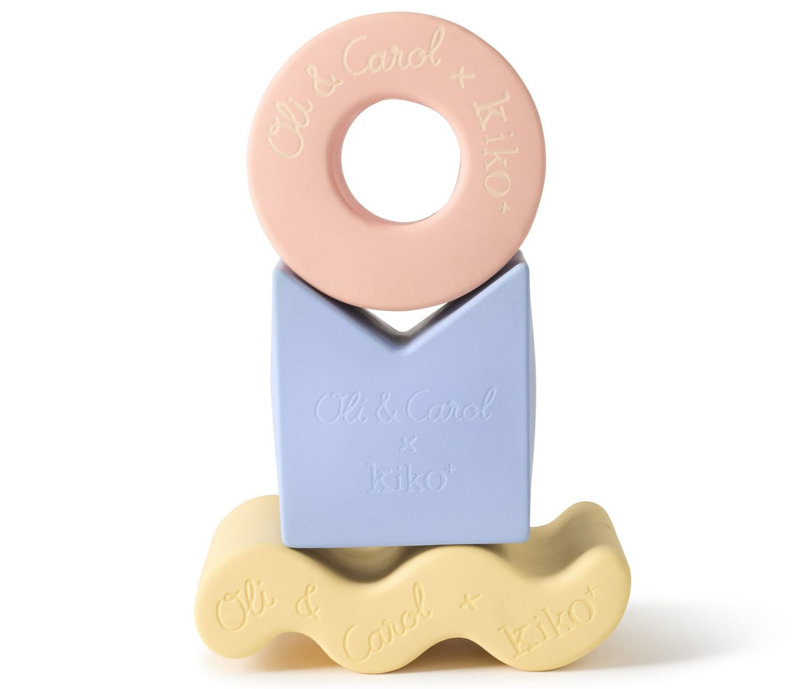Игрушка-пирамидка Oli&Carol x Kiko Geometric Figures Donut set из 3 предметов L-KIKO-GEO3-DONUT