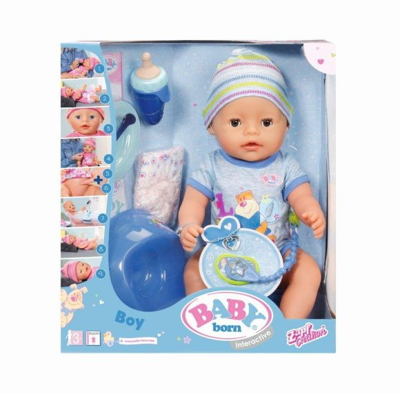 Кукла Zapf Creation Baby born мальчик интерактивная, 43 см 593464