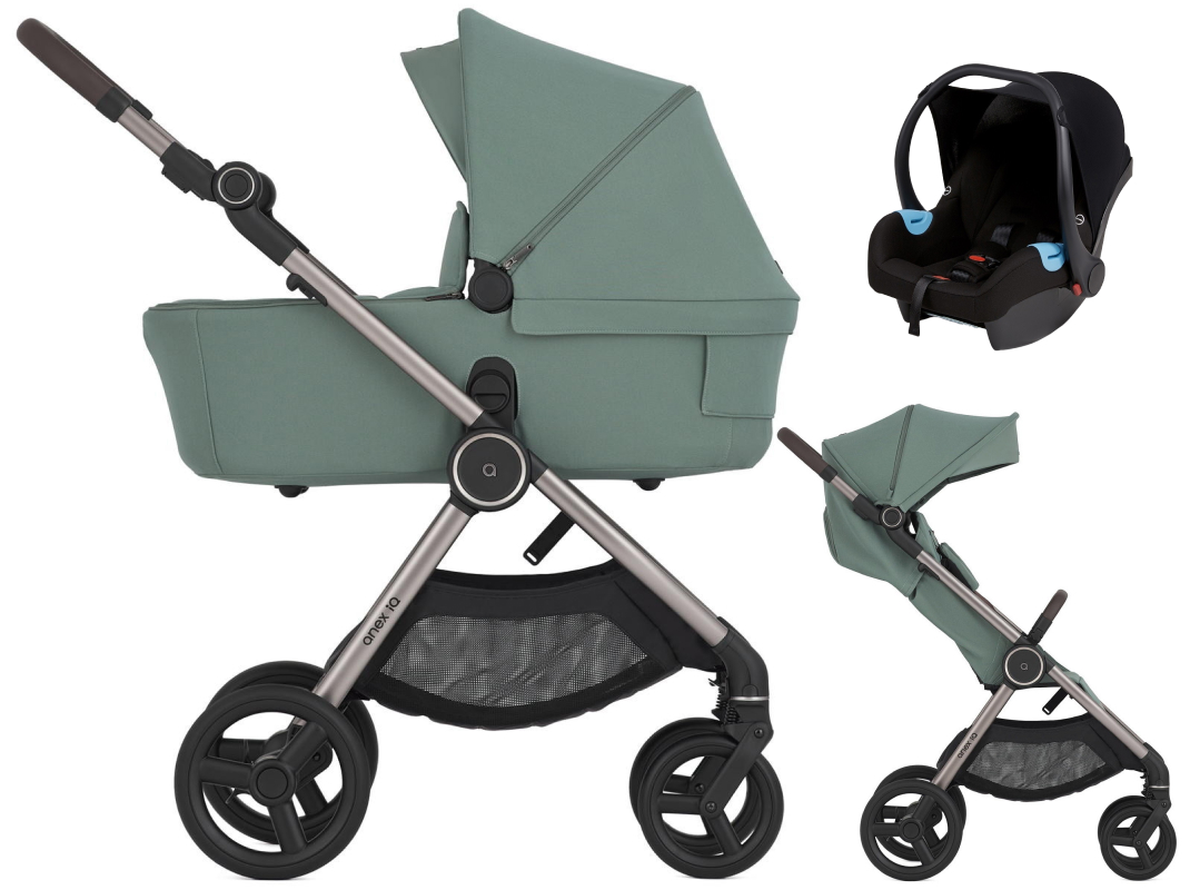 Детская коляска Anex iQ Premium NT 3 в 1 и автокресло Biuco BC100B без адаптеров iQ-29 Olly
