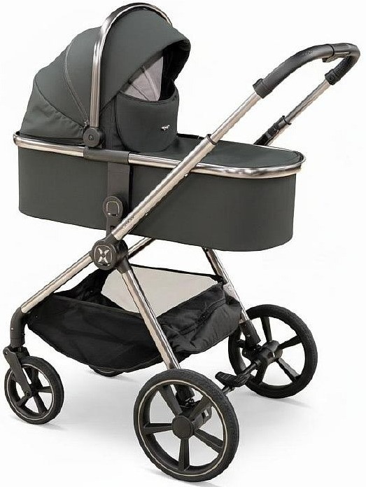 Коляска Agex Life 2 в 1 хромированная рама ALM606 Midnight Grey (Темно-серый)