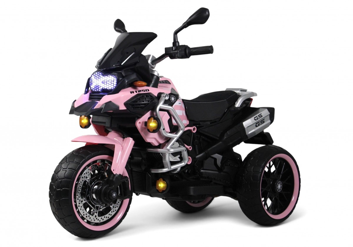 Детский электромотоцикл RiverToys М008БХ М008БХ-PINK/розовый