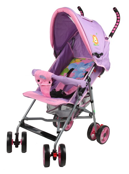 Детская коляска трость Emily D380-B-2 Classic сиреневый-розовый 15C5