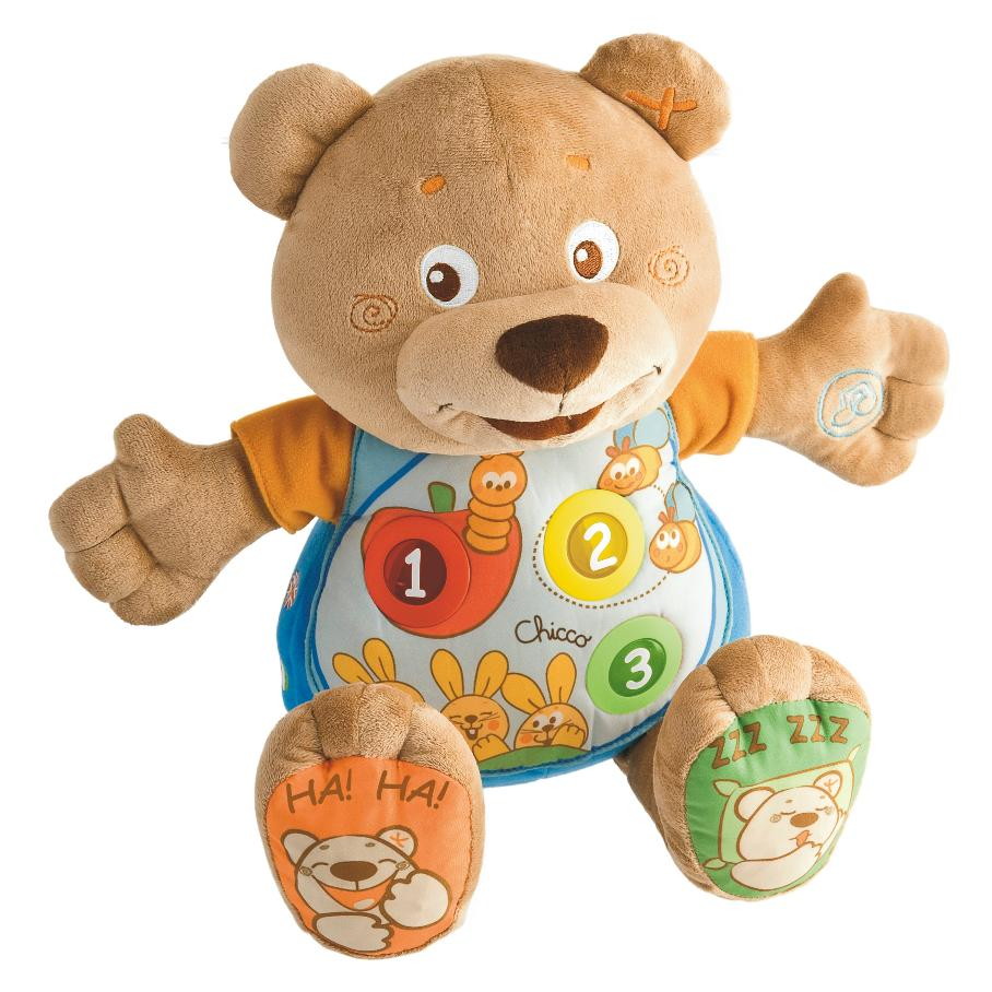 Интерактивная развивающая игрушка Chicco Говорящий мишка Teddy 37 см
