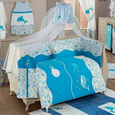 Детский комплект постельного белья Kidboo Sea Life 3 предмета