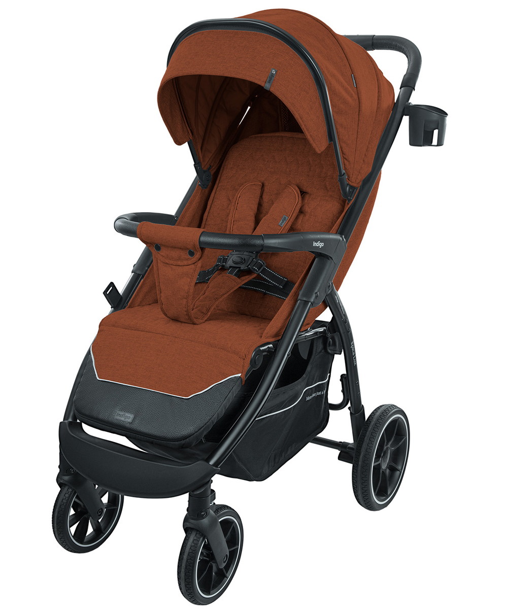 Детская прогулочная коляска Indigo Epica Lux S терракот