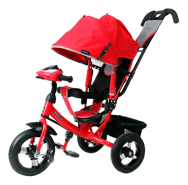 Детский велосипед Moby Kids 3 кол. Comfort 12x10 AIR Car 1 641084 красный