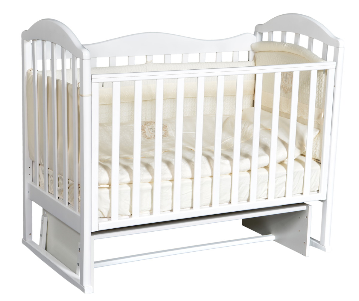 Детская кроватка Антел Anita 3 с универсальным маятником белый