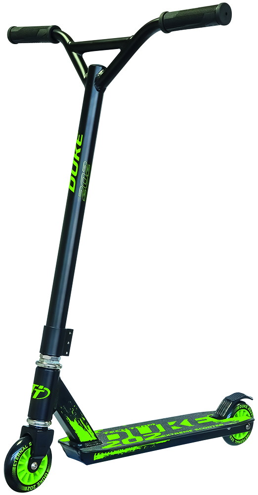 Детский самокат трюковой TechTeam Duke 202 зеленый