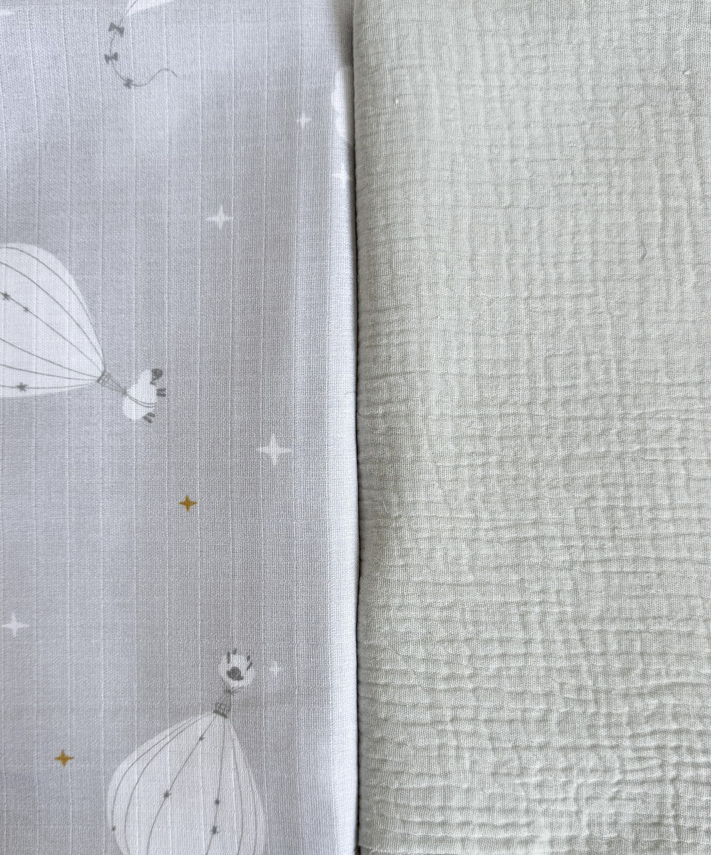 Набор пеленок Lappetti Сказочный полет из муслина 2 шт. ЧЗ НП12/4 бежевый