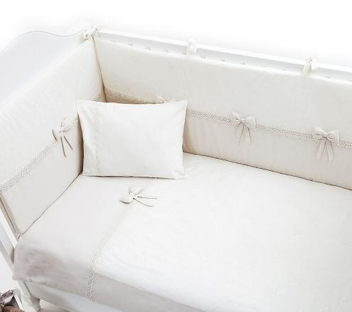 Комплект в кроватку Fiorellino Premium Baby 5 предметов 140х70 cream