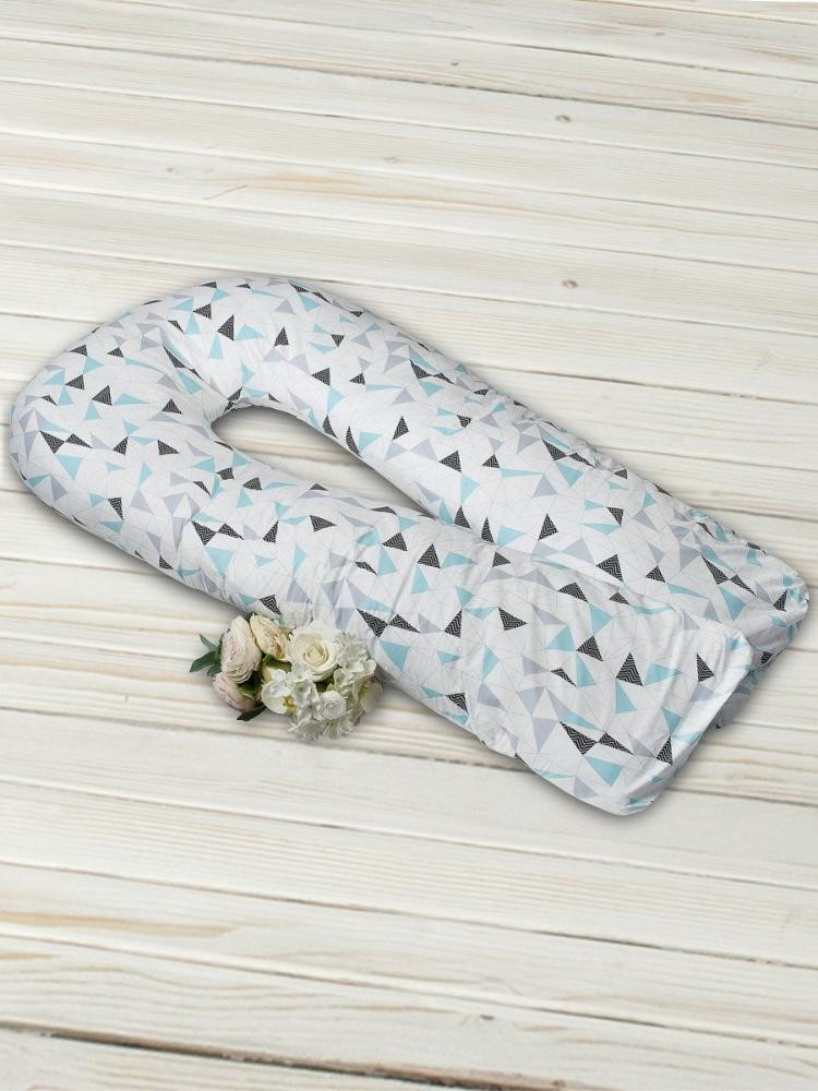 Подушка для беременных AmaroBaby Exclusive Soft Collection U-образная 340х35 треугольники