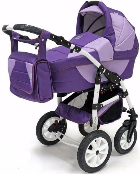 Детская коляска Teddy (BartPlast) Serenade PCO-F 3 в 1 06 фиолетовый