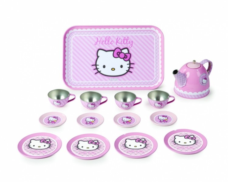 Набор посудки Smoby металлическая Hello Kitty 24783