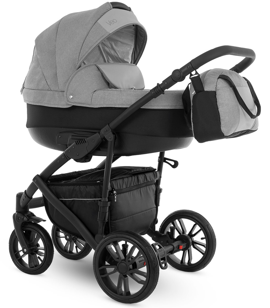 Детская коляска Camarelo Veo 3 в 1 WVEO-13 серый-серая экокожа
