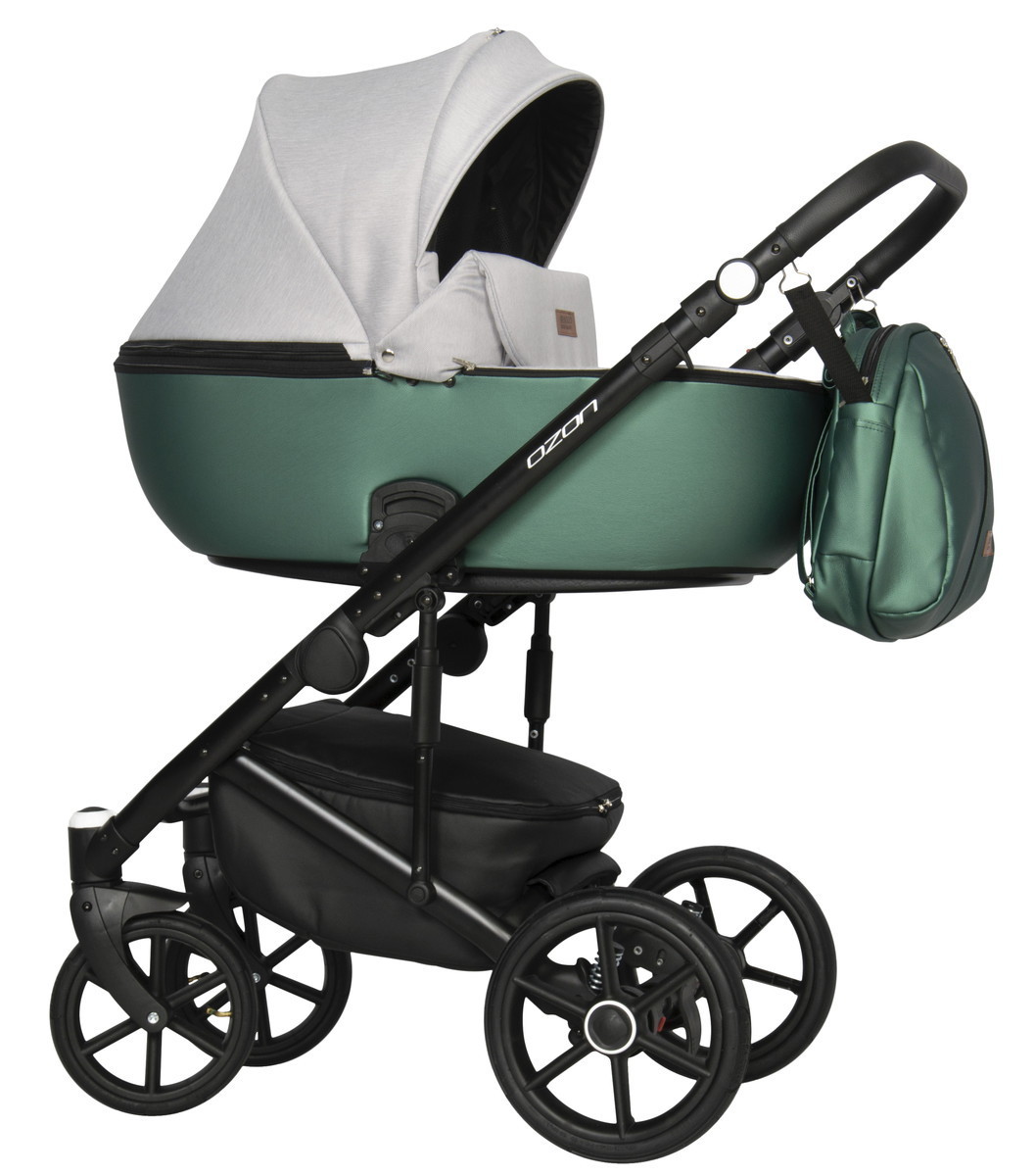 Детская коляска Riko Basic Ozon Shine 3 в 1 05 зелено-серый