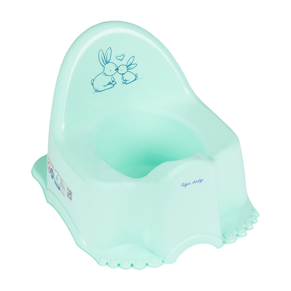 Детский горшок Tega Baby Little Bunnies (Кролики) KR-007-105 мятный