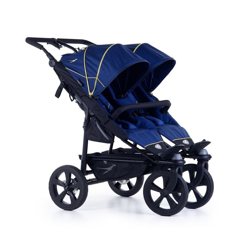 Детская прогулочная коляска для двойни TFK Twin Trail 2019 Twillight Blue T-TWT-19-333
