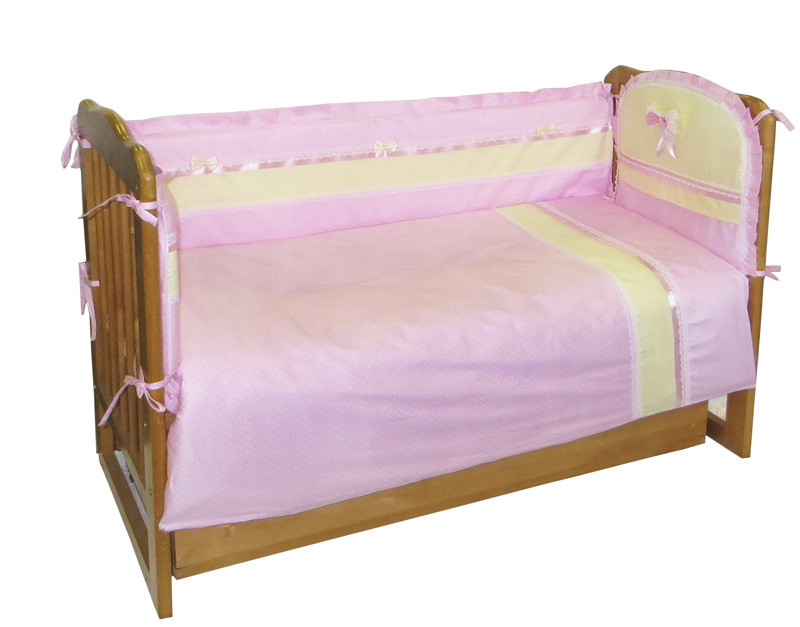 Комплект в кроватку Soni Kids Жемчужные сны 6 предметов розовый