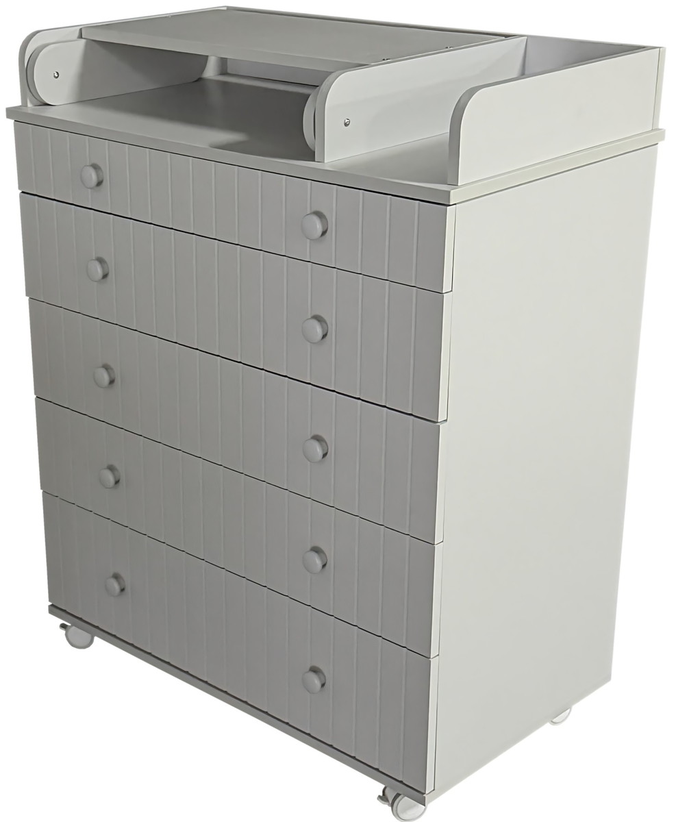 Комод детский Кедр Лада с пеленальной доской, органайзером лунная ночь