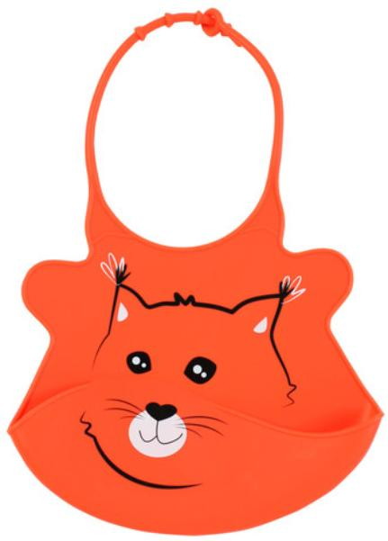 Нагрудник BabyOno с регулируемой застежкой 834 оранжевый