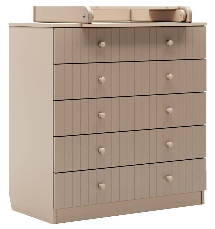 Комод Antemi Fred с пеленальным столиком НИК 73 к Капучино + Ник 70 к Капучино