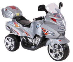 Детский электромотоцикл TjaGo Viper Серебро
