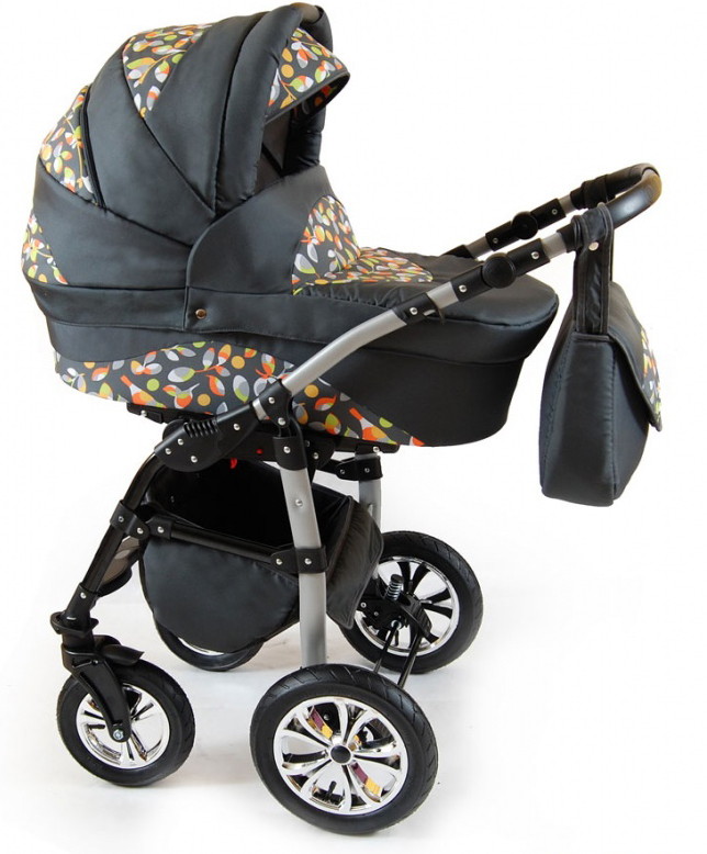 Детская коляска Smile Line Platinum F 3 в 1 Pl08 графит