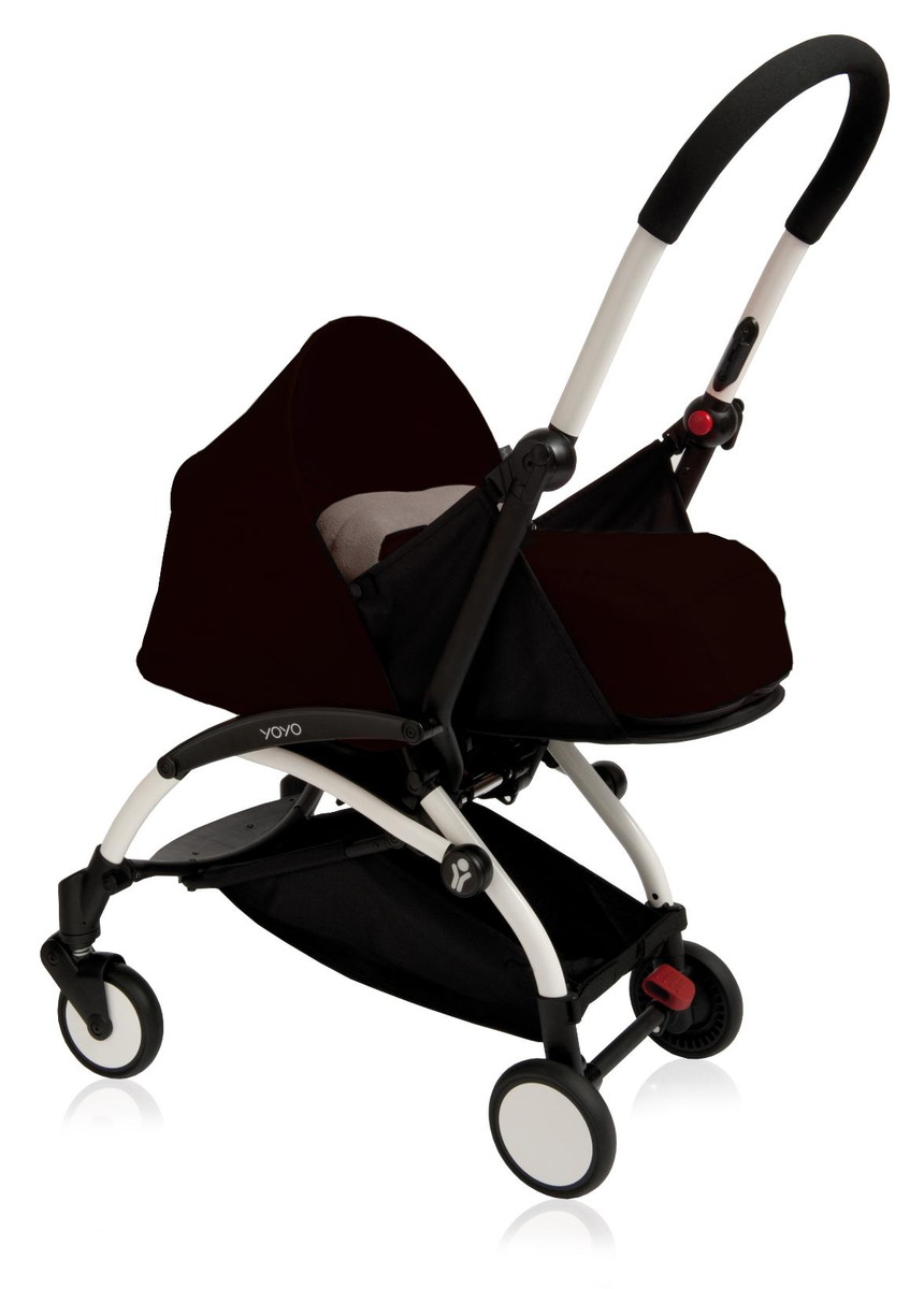 Детская коляска Babyzen YOYO 2 в 1 0+ Black на белой раме