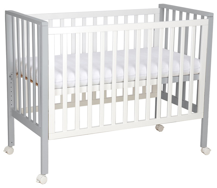 Кровать трансформер 4 в 1 Sweet Baby Luna с матрасом 427695 белый/серый