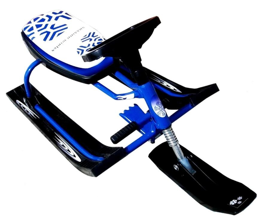 Детский снегокат Барс Русская Зима синий