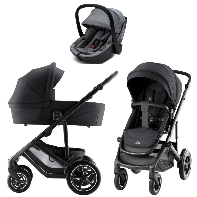 Коляска 3 в 1 Britax Roemer Smile 5Z Style и автокресло Osann Cuddle Iron Carbon Black